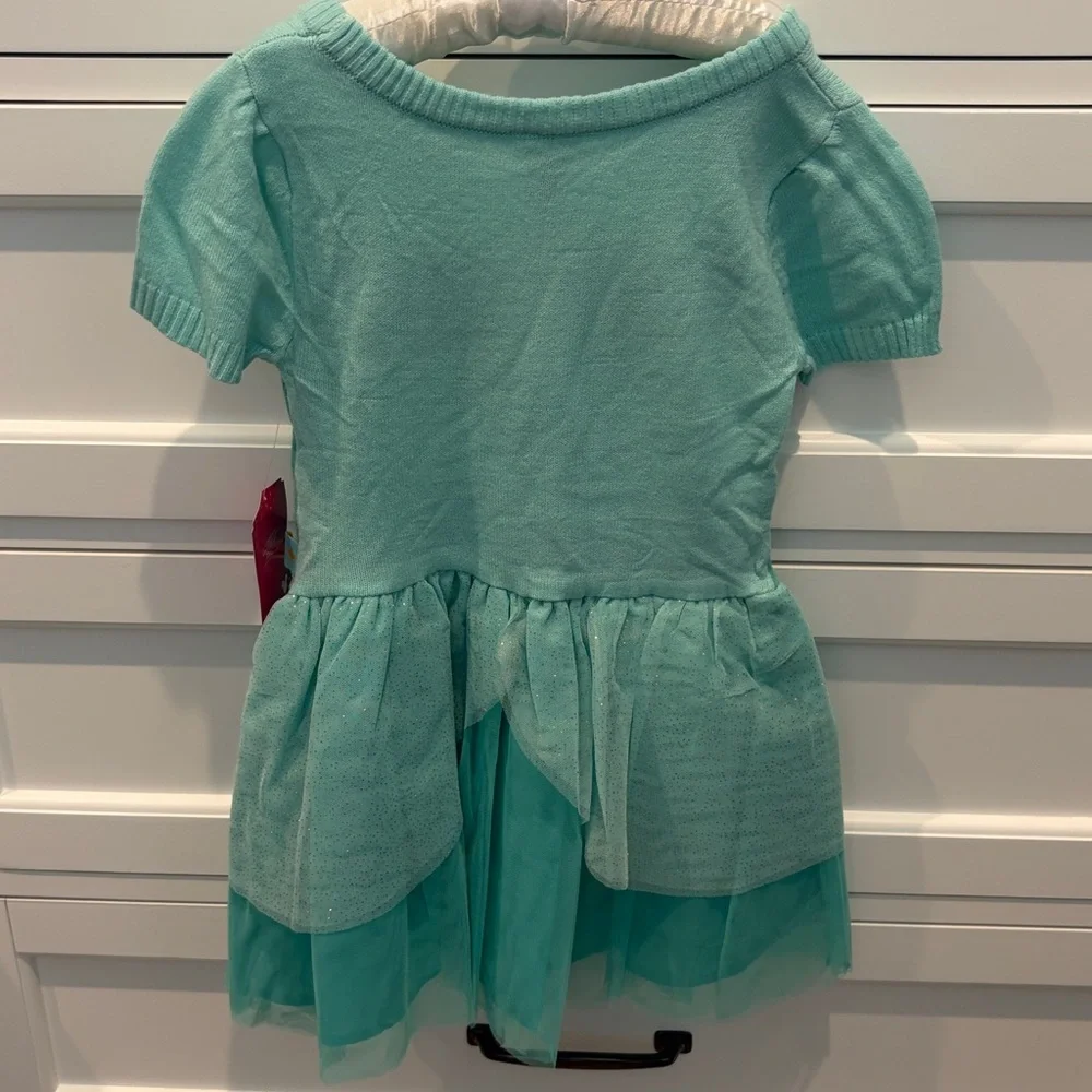 DIsney Princess Ariel Aqua Tulle Kids Dress size XS 4/5 NWT